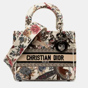 Beige/Brown Medium Jardin d'Hiver Lady D-Lite Bag