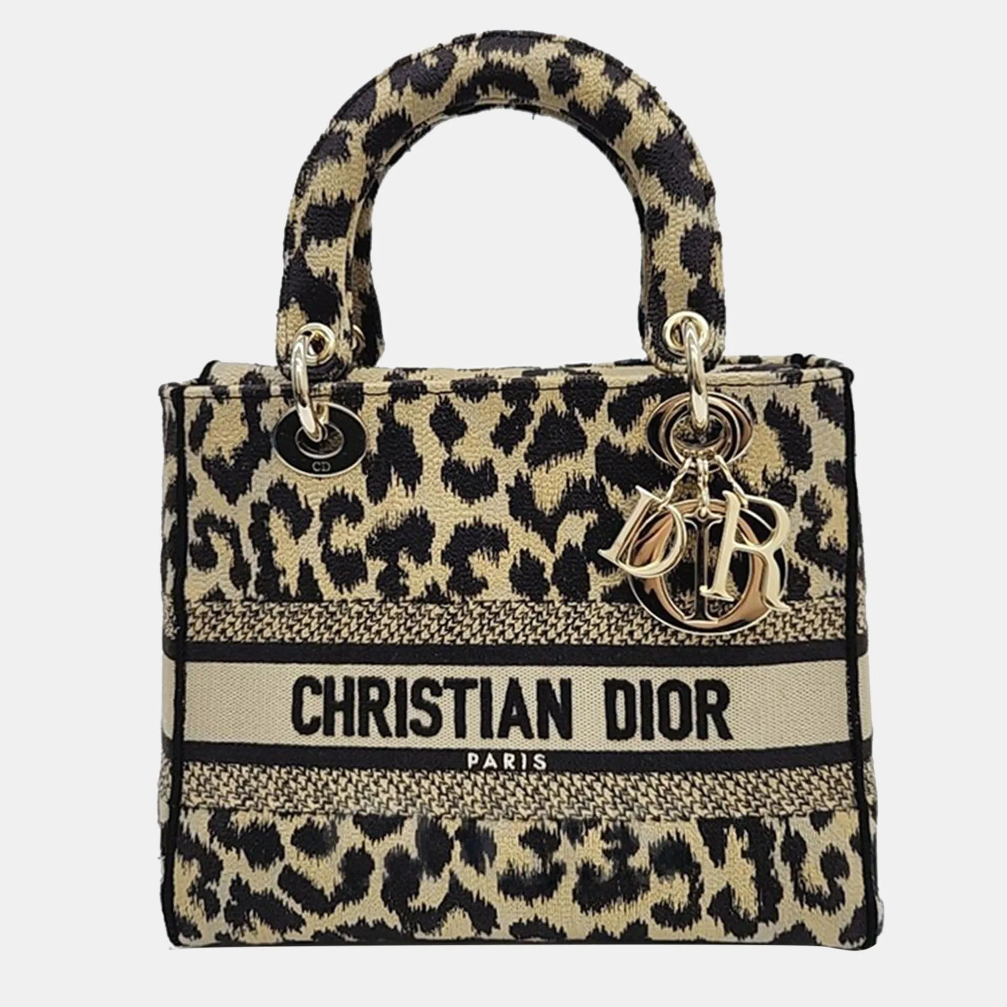 Beige/Brown Medium Mizza Lady D-Lite Tote Bag