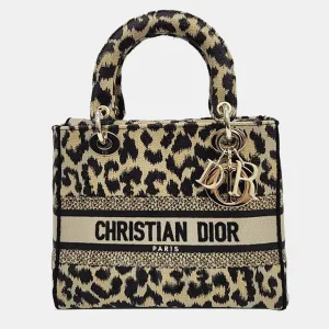 Beige/Brown Medium Mizza Lady D-Lite Tote Bag