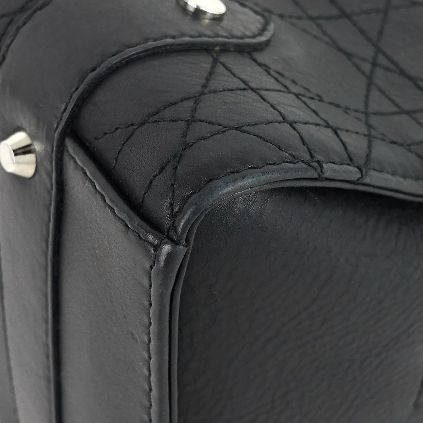 Lady Dior Small Cannage Lambskin Soft Bag